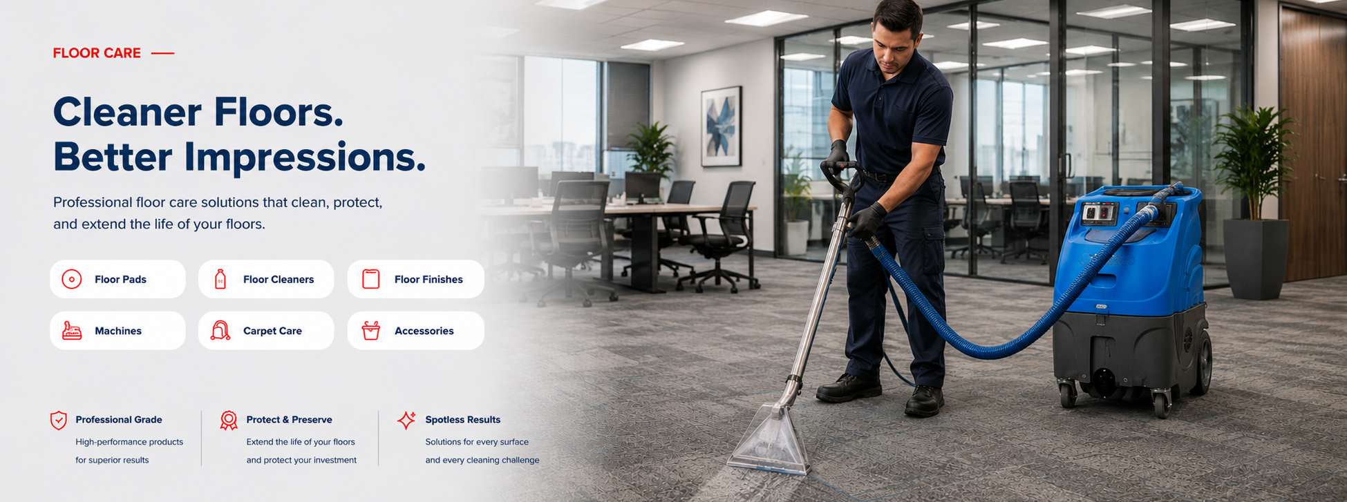Cleaner Floors. Better Impressions.